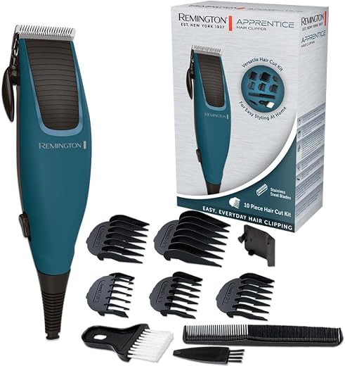 Remington Apprentice Hair Clipper Hair Trimmer HC5020 | Professional Corded Grooming Kit with Advanced Self-Sharpening Ste...