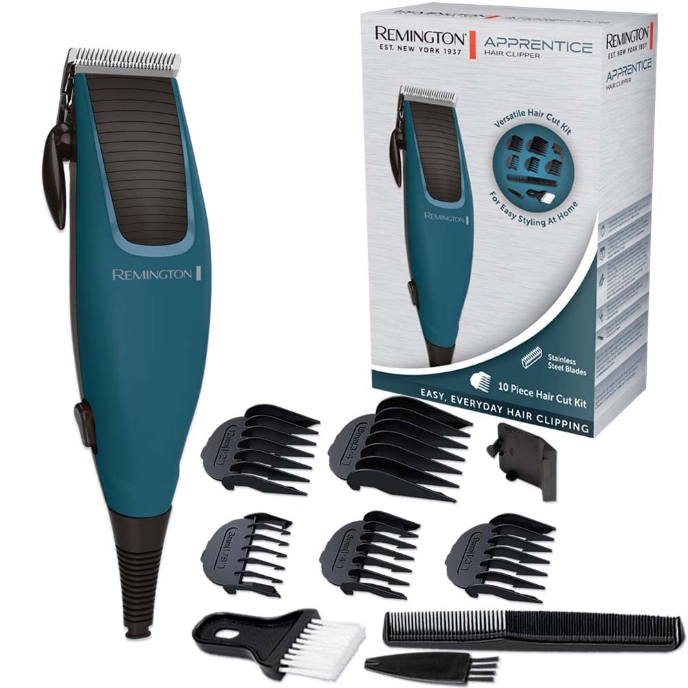 Remington Apprentice Hair Clipper Hair Trimmer HC5020 | Professional Corded Grooming Kit with Advanced Self-Sharpening Ste...
