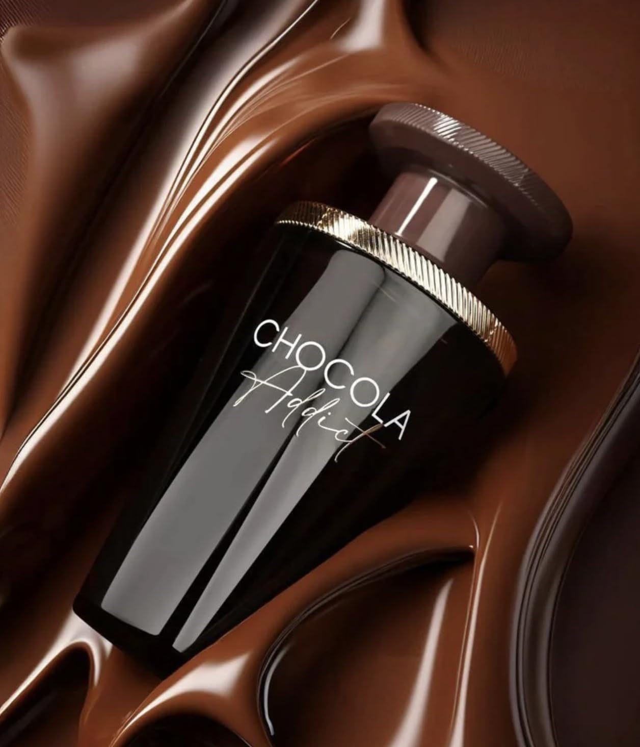 Perfume Chocola Addict EDP 100ml, Perfume Árabe Unisex de Larga Duración, Incluye Atomizador Recargable, Fragancia Dulce y Gourmand con Notas de Chocolate, Vainilla y Mandarina (Chocola Addict)