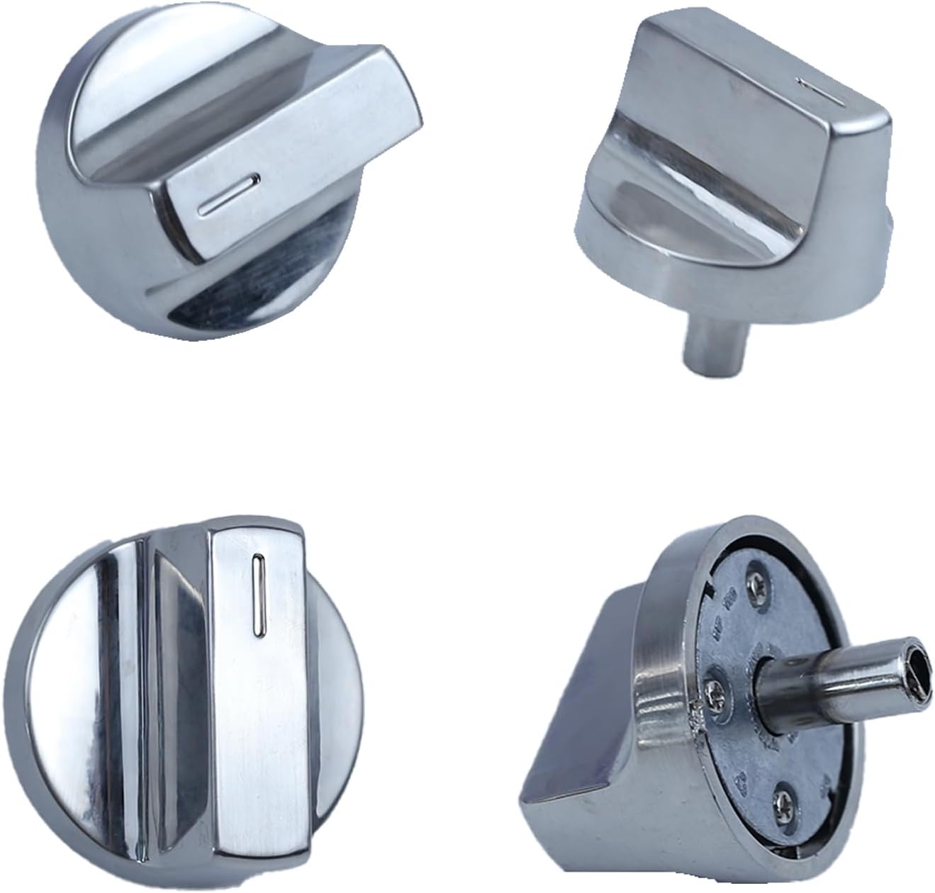 Gas Stove Knobs for Whirlpool Range - W11517334 Replacement 4-Pack - Fits W10850033, W11122869, W11458842 - Compatible with Cooktop Oven Models WEG745H0FS0 WEG515S0FS0- Durable & Heat Resistant