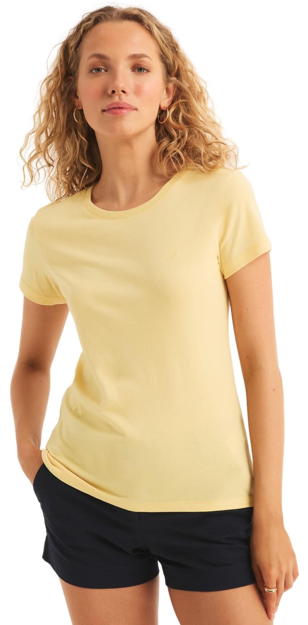 Nautica Women's Classic Fit Crew-Neck J-Class T-Shirt