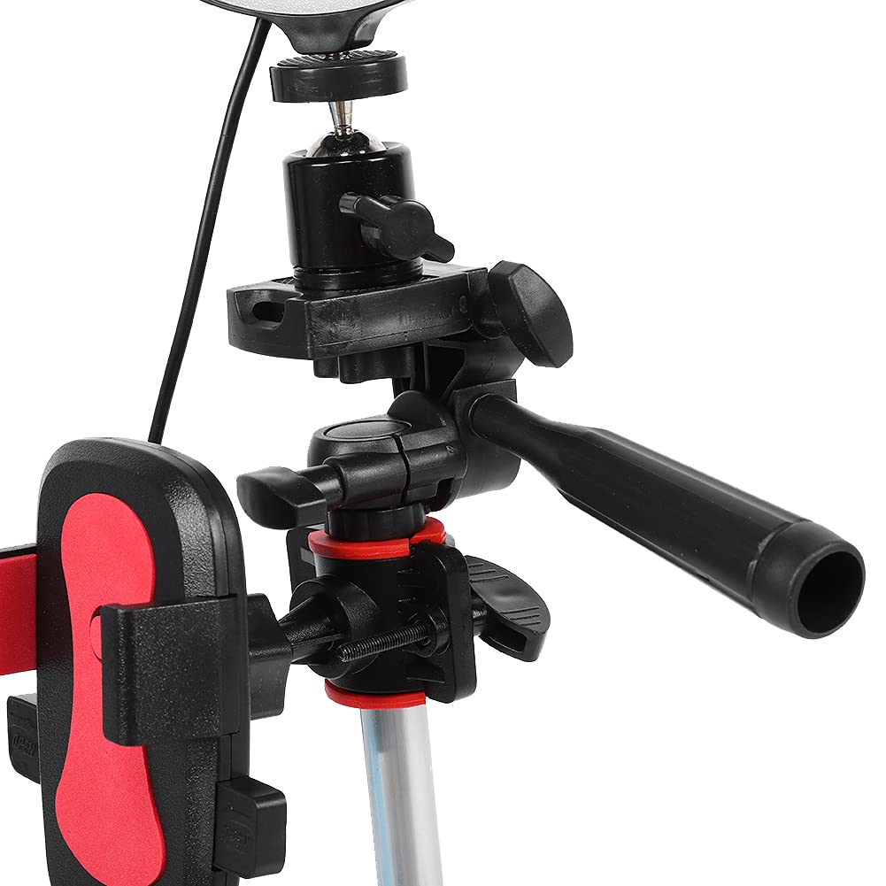 Ejoyous 5,7-Zoll-LED-Ringlichter, Dimmbare ABS-LED-Ringlichter mit 11 Helligkeitsstufen, 3 Lichtmodi, Verstellbares Stativ 13,8 Bis 39,4 Zoll für Videoanrufe, Live-Streaming und Lesen