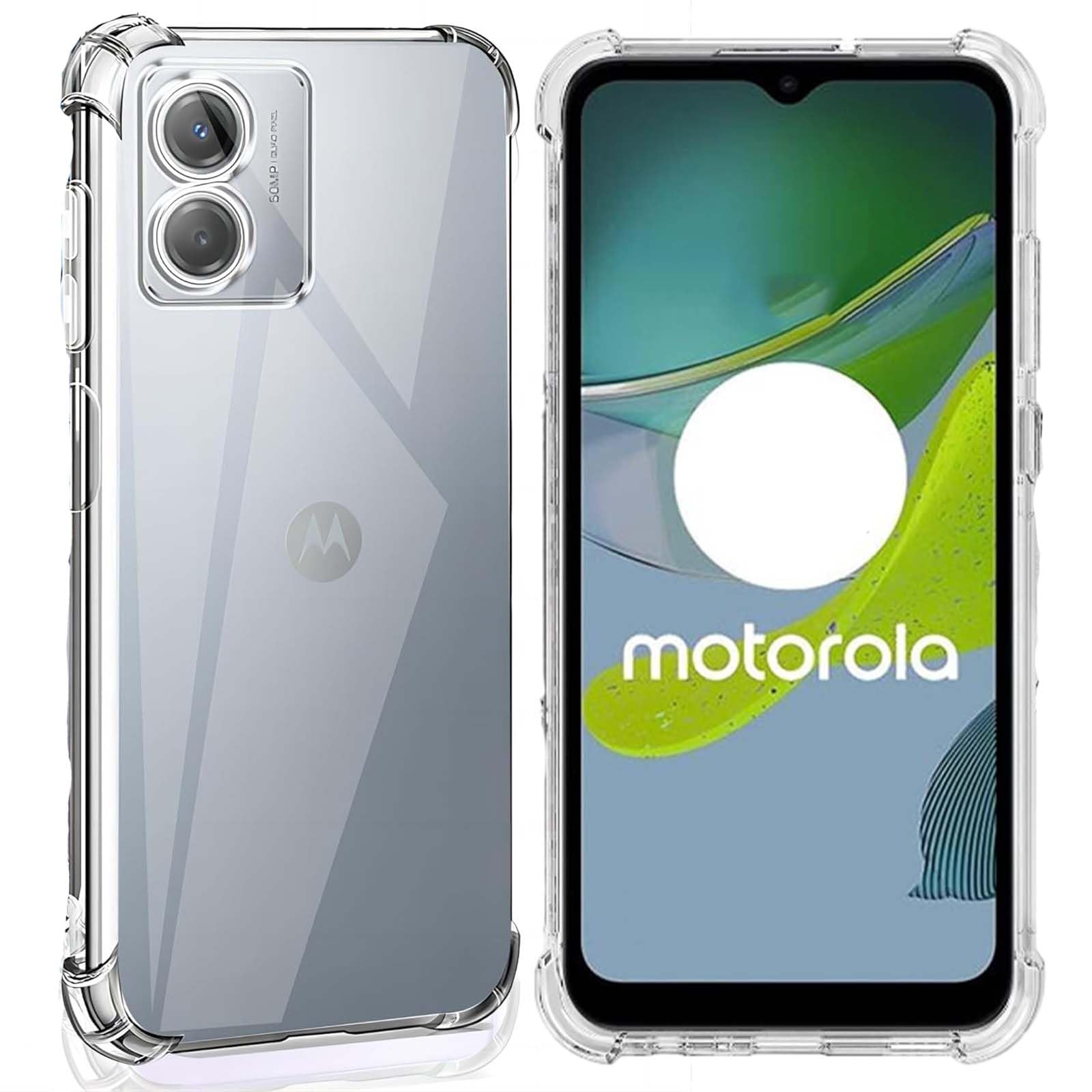 ZANTESR for Motorola E13 Phone Case, Crystal Clear Reinforced Corners Moto E13 Phone Case with Reinforced Corners, Shockproof and Drop Resistance Ultra Thin Slim Fit Motorola E13 Case