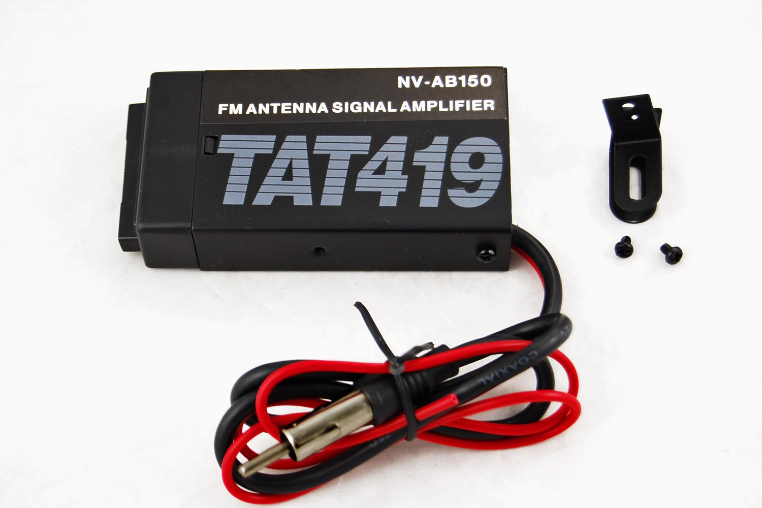 Novosonics NS-AB150 15dB Stereo FM Antenna RF Signal Booster Pre Amplifer