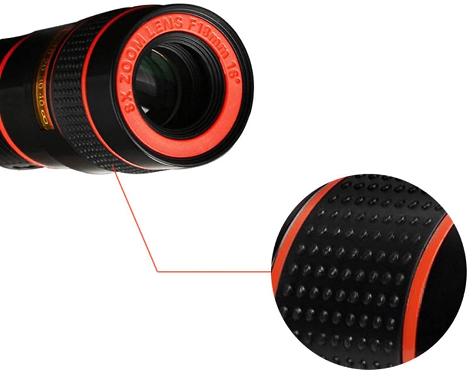 Lente per fotocamera del telefono, la lente del telefono Il prodotto universale può fornire clip zoom ottico HD 12X sui kit per lenti del telefono cellulare compatibili con la maggior parte d