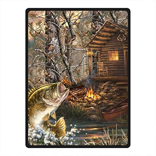 Needyou Realtree Fleece Throw Blanket Fleece 58" X 80" Outdoor Indoor #TOP1