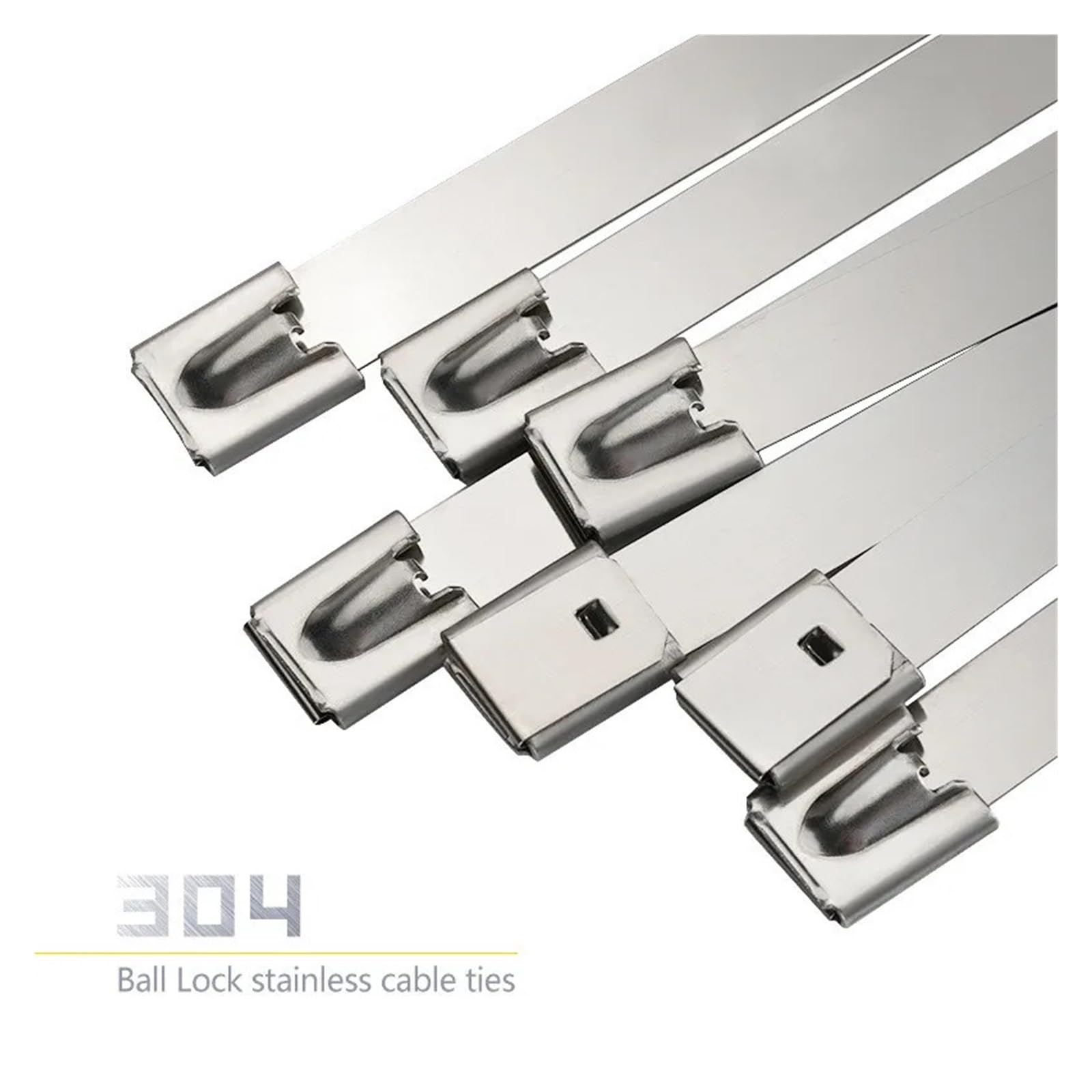 Fascette stringicavo in acciaio inossidabile, fascette stringicavo rivestite in metallo con bloccaggio a cerniera, fascette stringicavo multifunzionali con bloccaggio a cerniera(10PCS,4.6x700mm)