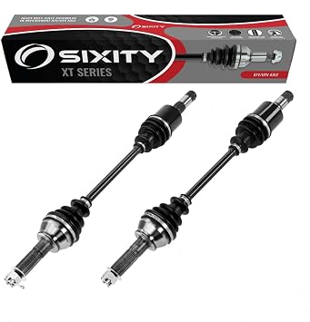 2 pc XT Rear Left & Right CV Axle for Polaris Ranger 900 2014 | R14TH90DG DIESEL 4X4. Pair of complete axle assemblies, 5140 chrome steel
