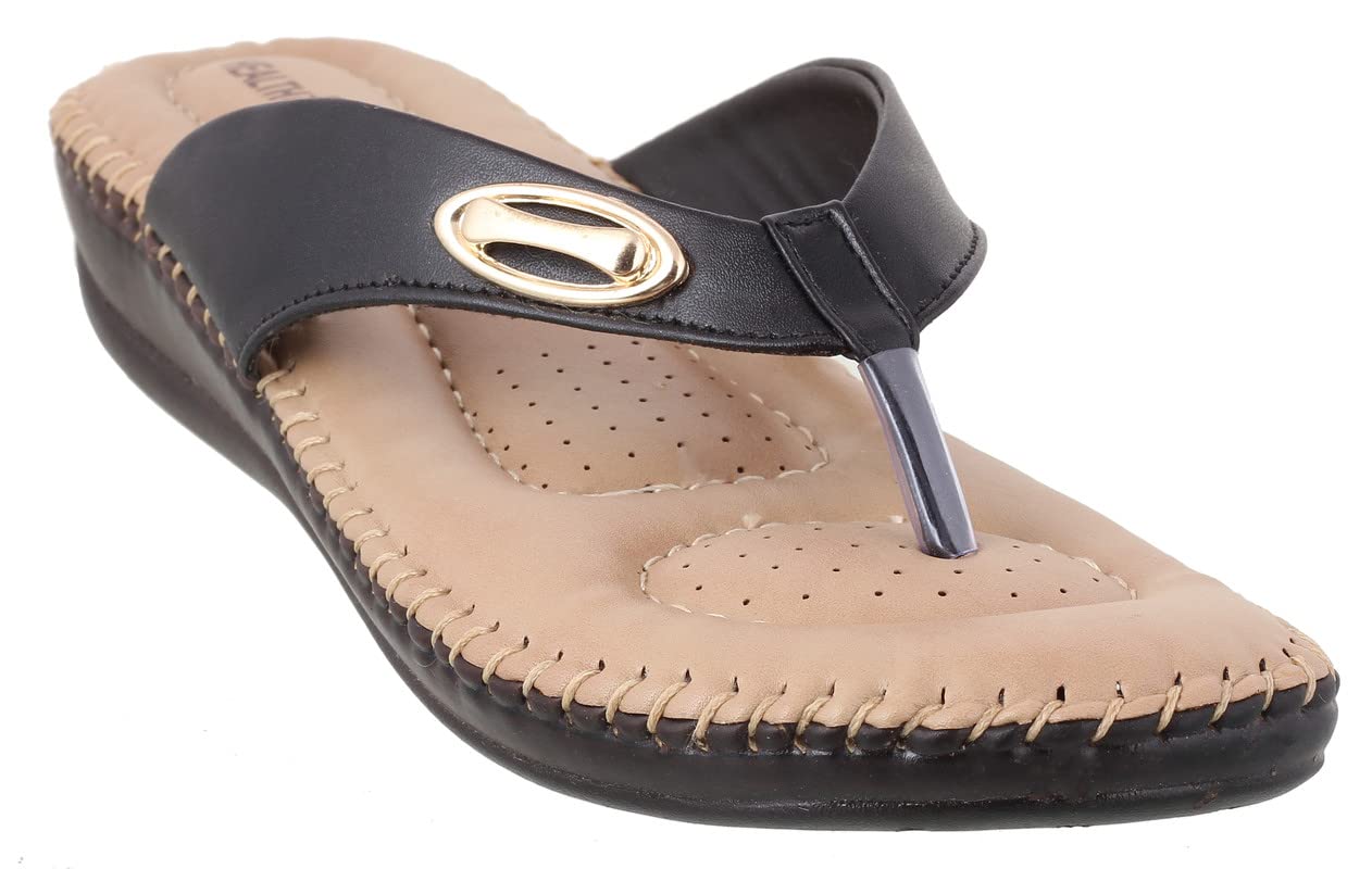 HEALTH FIT Extra Soft fashionable & stylish Slippers/Doctor Chappal & Footwear for Womens BK-9 (B0B5RKCMP2) Amazon Price History, Amazon Price Tracker