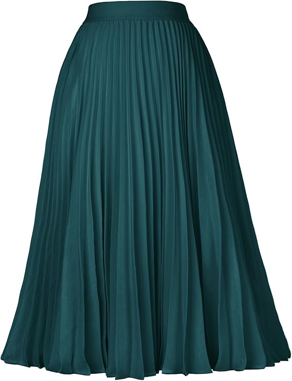 High Waist Pleated Skirt