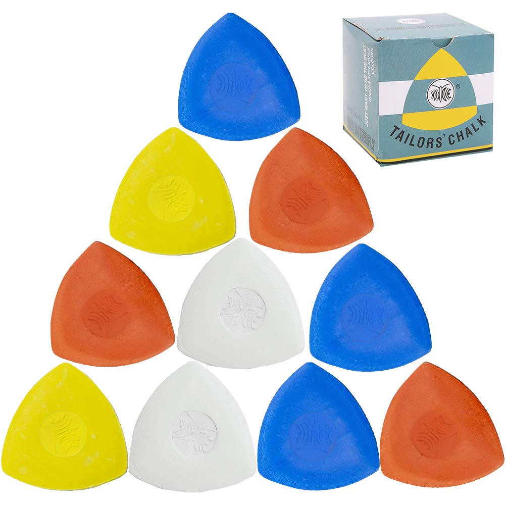 Buy 10 PCS Tailor's Chalk Triangle Fabric Chalk for Sewing Marking