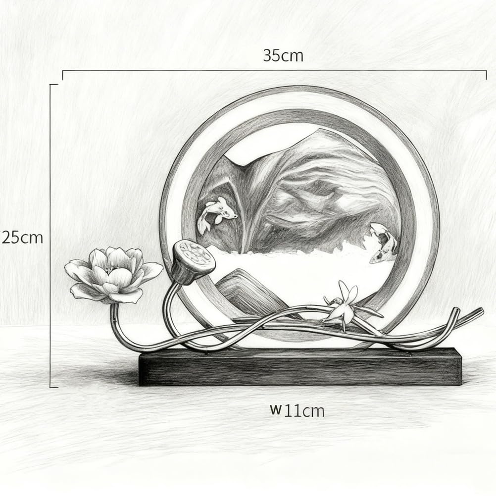 Wystrój domu na stole Feng Shui obejmuje japońską medytację, wystrój wnętrz Zen do biura, salonu lub sypialni Ozdoby rzemieślnicze Dekoracja domu Dekoracja Feng Shui,Green,A
