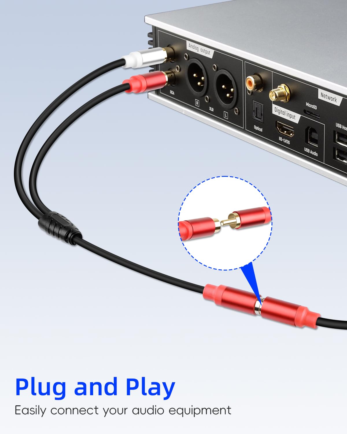 Câble Séparateur Audio 3,5mm Mâle Vers 2 RCA Femelle - 2 Pièces, 9,8 Pouces, Pour PC, MP3, Enceintes