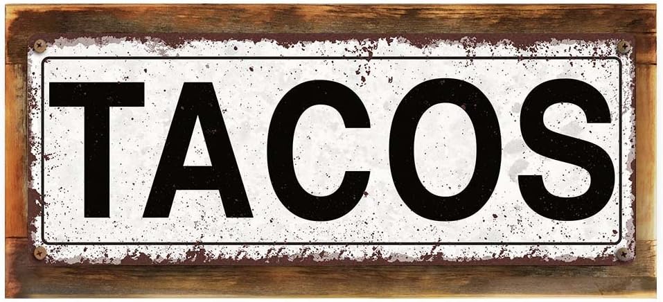 Homebody Accents Tacos Metal Sign