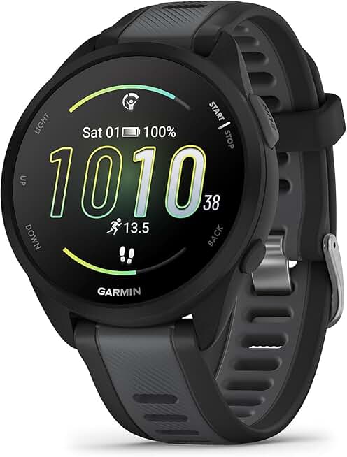 Garmin [Renewed Forerunner 165, GPS 43mm Running Smartwatch,