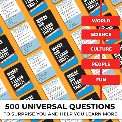 QUOKKA Trivia Card Games for Adults with 500 Questions – Party Board Games for Adults, Teens and Families – Trivia Cards with Answers in General Knowledge – Fun Game for Family Game Night - Image 2