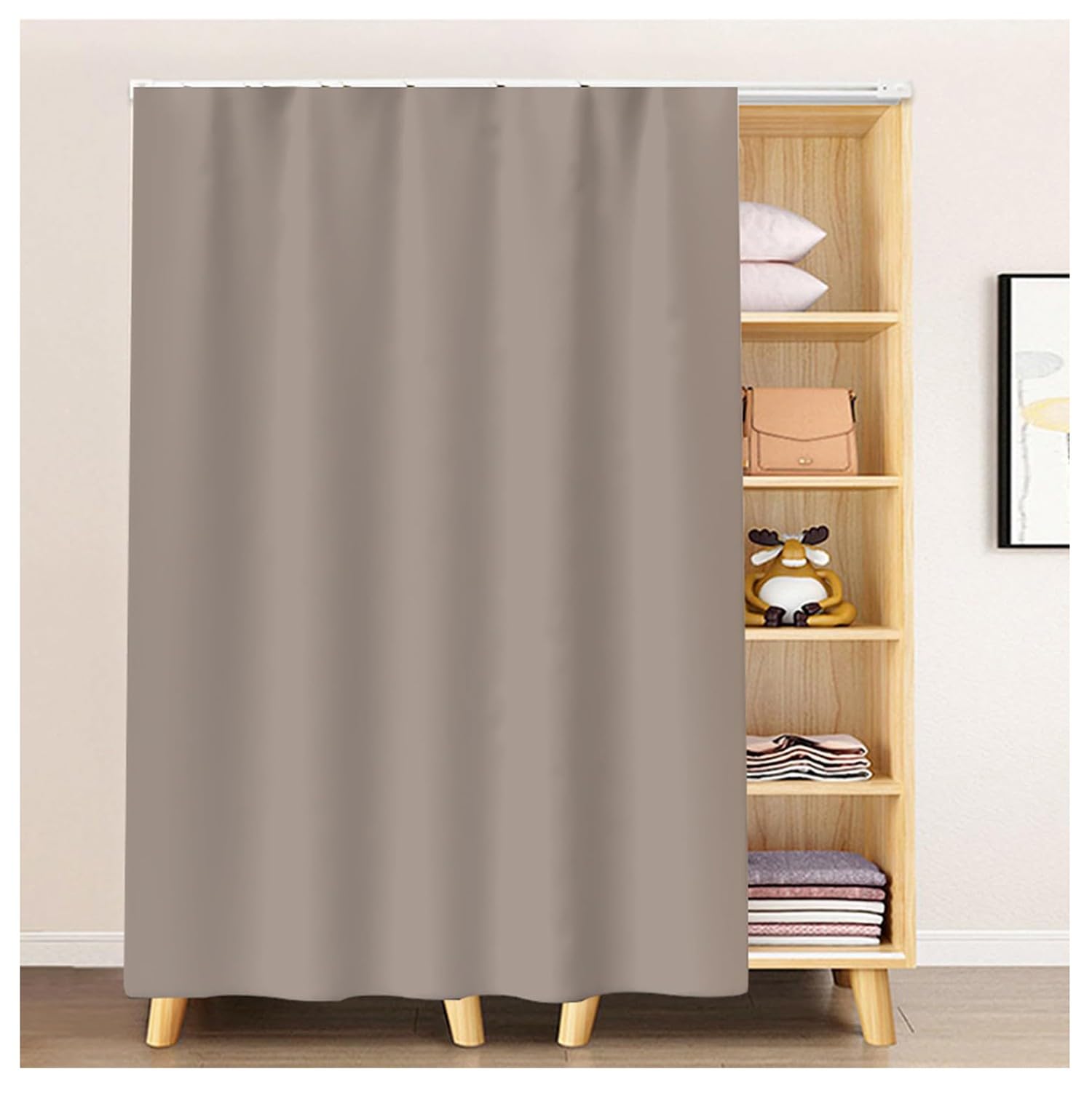 Rideaux courts occultants 130x180 cm pour petite fenêtre de cuisine et habillage d'armoire