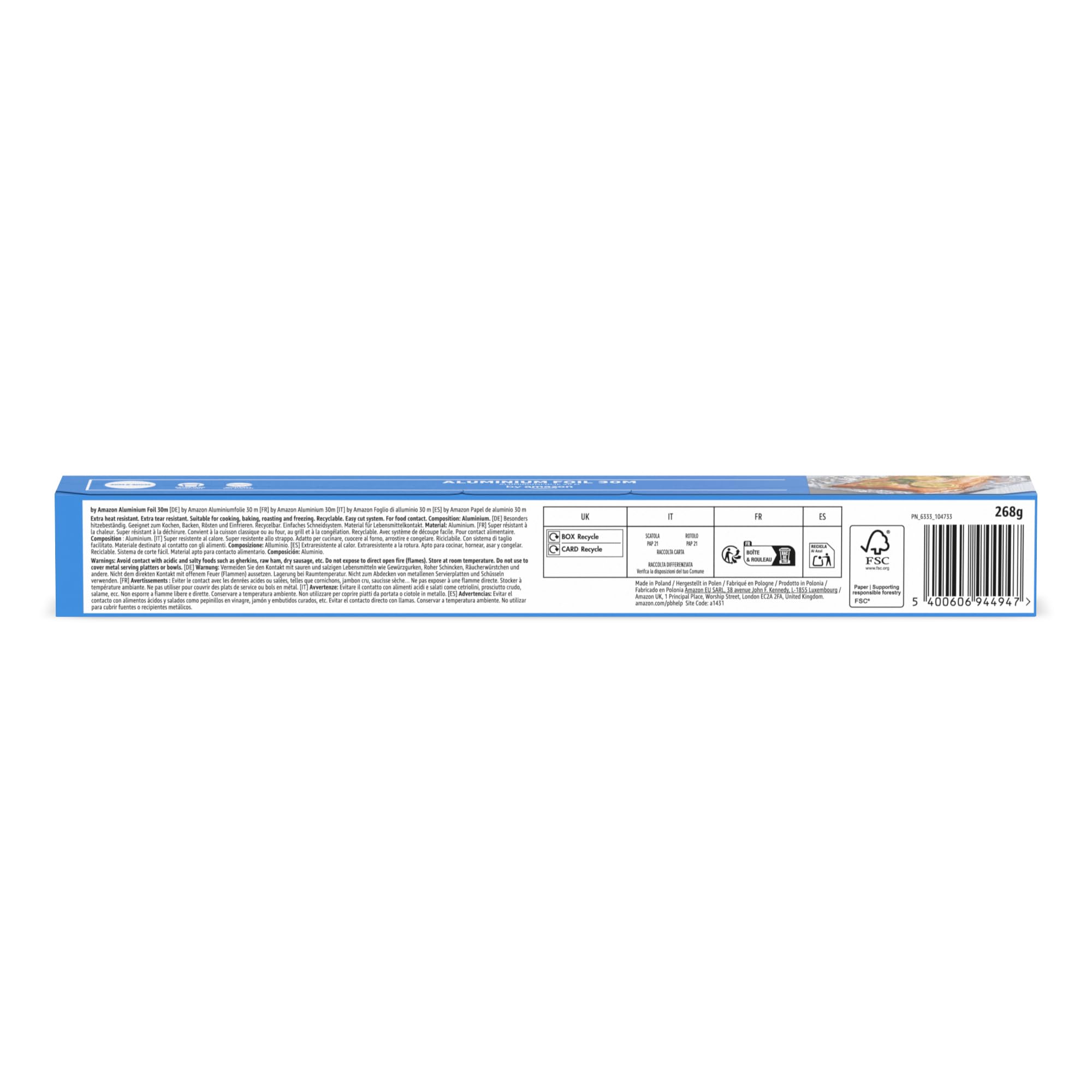 by Amazon Papel de aluminio, 30 m x 30 cm