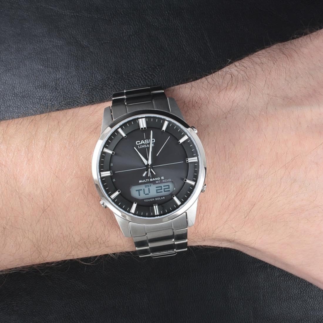 Casio WAVE CEPTOR Reloj Radiocontrolado y solar, Caja sólida, para Hombre
