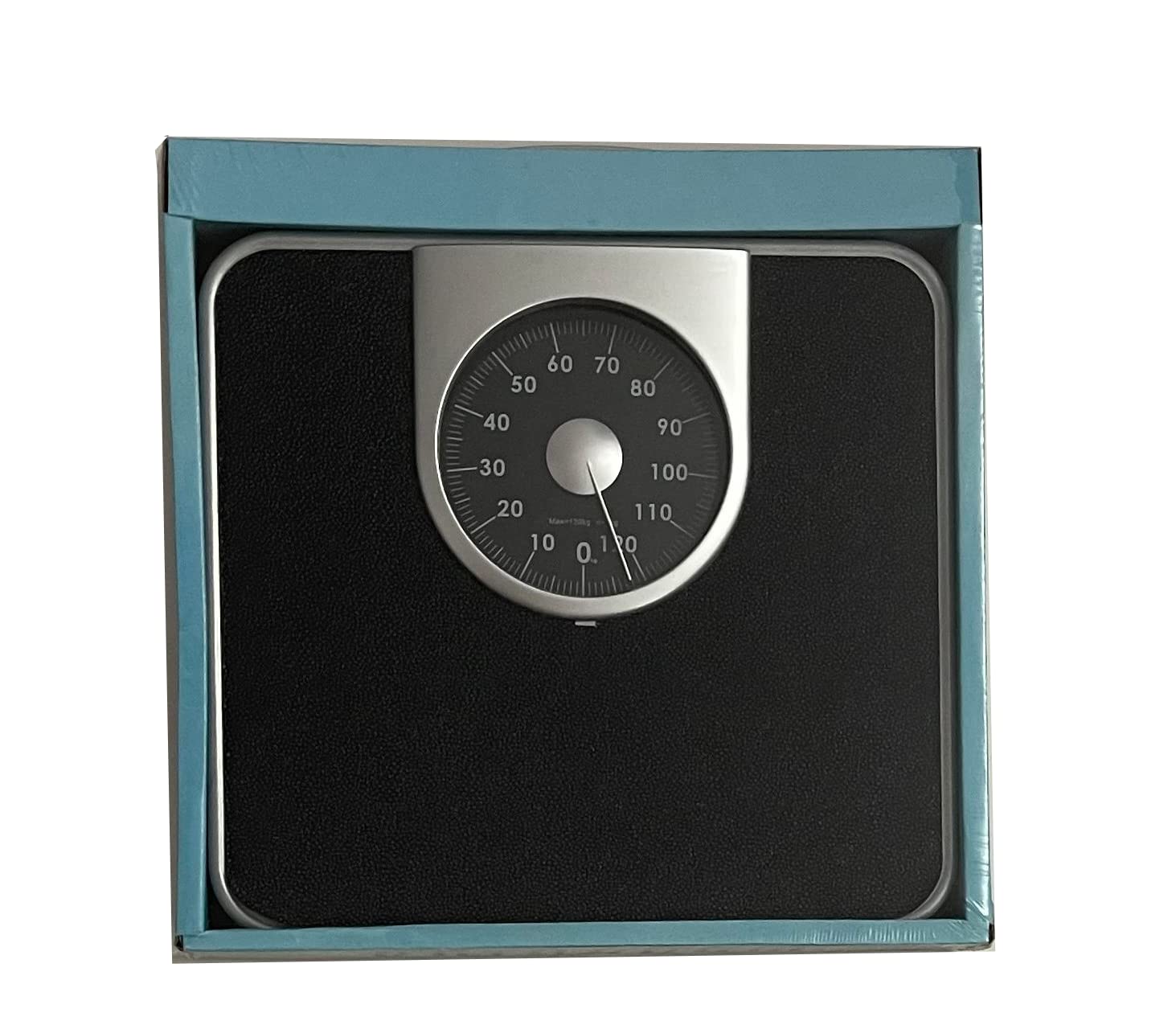 Mechanical Bathroom Scale, 130kg Capacity Limit, Black Color : Amazon ...