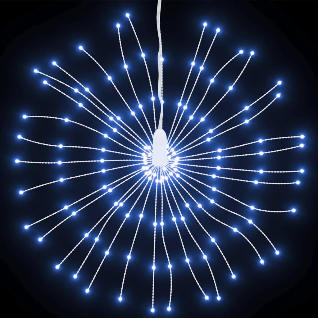 Luces de Navidad con forma de estrella (140 ledes, 4 unidades, luz blanca fría, 17 cm)
