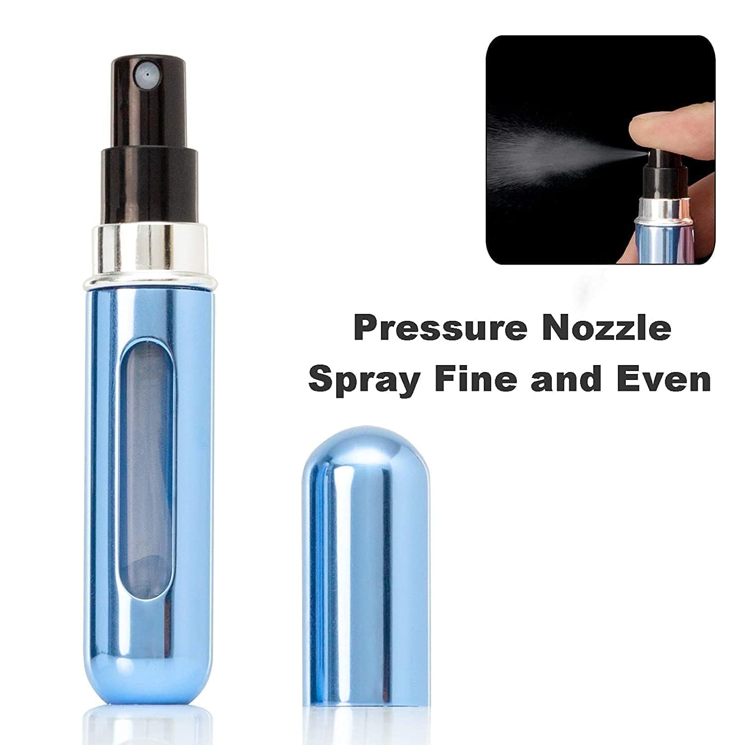 Storn 1 PCS Mini Perfume Bottle | Refillable Travel Perfume Atomizer Spray Bottle | Portable Empty Scent Container for Travel, Purse & Pocket Use (Multicolor) 4