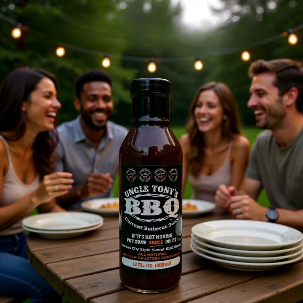 Uncle Tony’s BBQ Sauce – 2024 World Champion Barbecue Sauce – Sweet & Smoky Kansas City Style – All-Natural, Award-Winning Flavor – 12 oz - Image 7