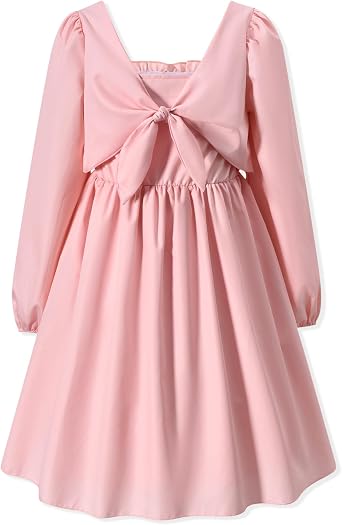 Little Girl Long Sleeve Smocked Dress 6-12 Y