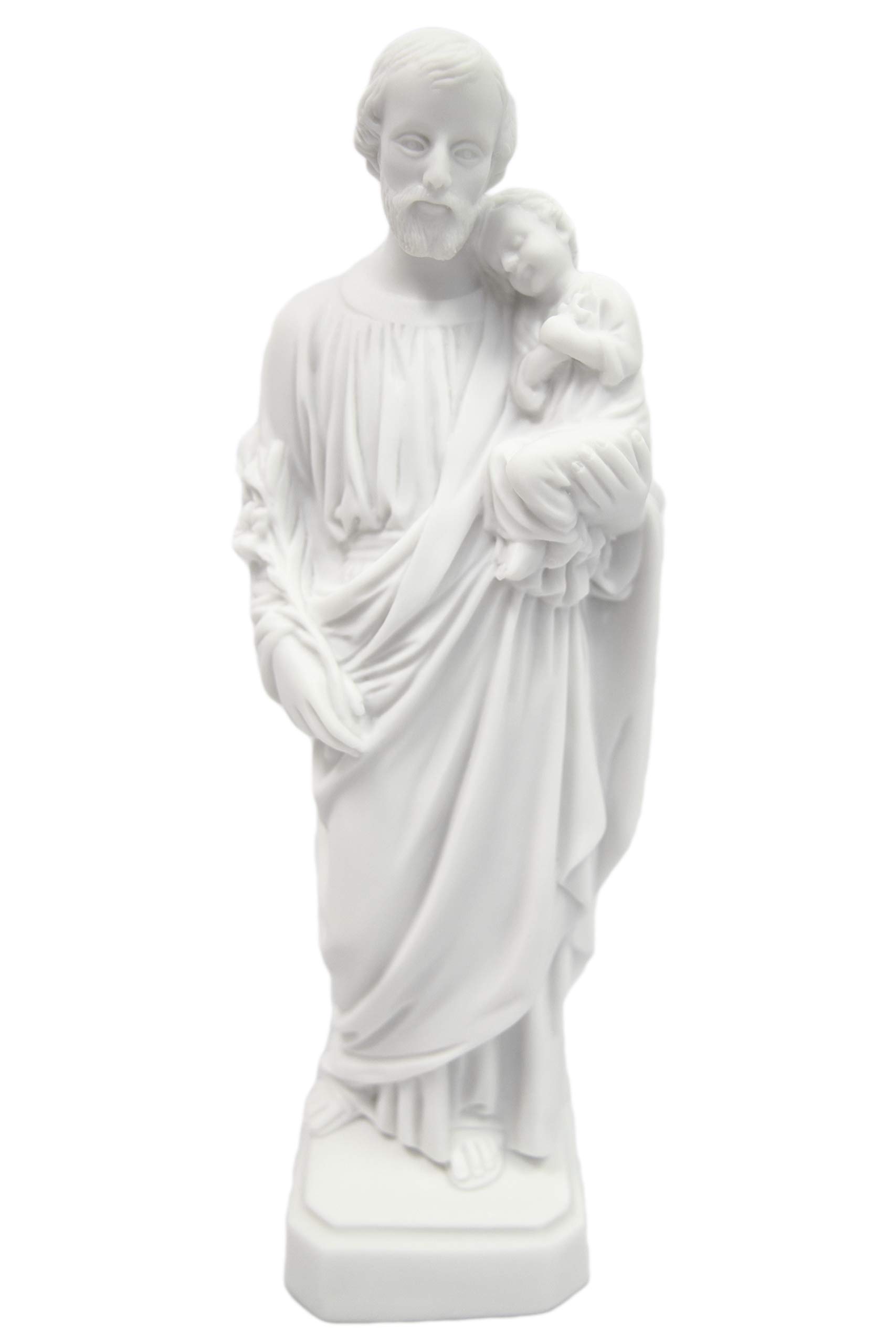 Vittoria Collection 12 Inch Saint St Joseph with Child Italian Statue Sculpture Figurine Made in Italy Indoor Outdoor