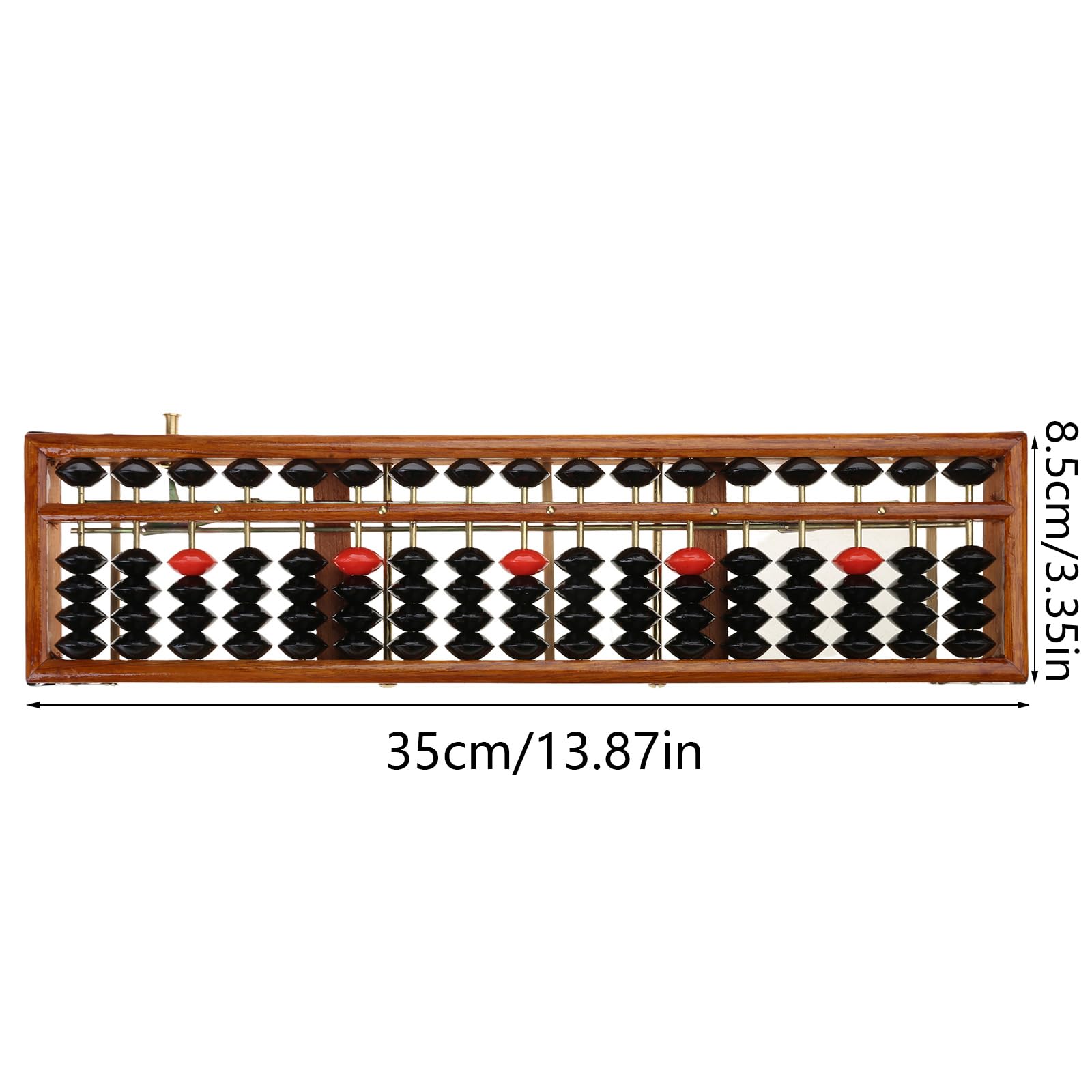 Soroban 17 chiffres en bois standard calculatrice chinoise comptage mathématiques Learni Abacus pour adultes avec instructions (français non garanti)
