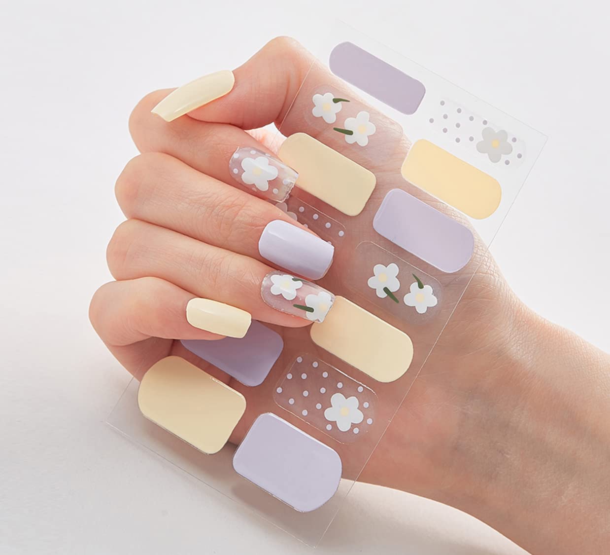 3D Nails Stickers for Women, Girls, Female & Kids Waterproof Nail Art Glittery Luxury Extension Peel Off Self-Adhesive DIY Nails Stickers 14 Tips DQ-020 (Multicolored)-image-46