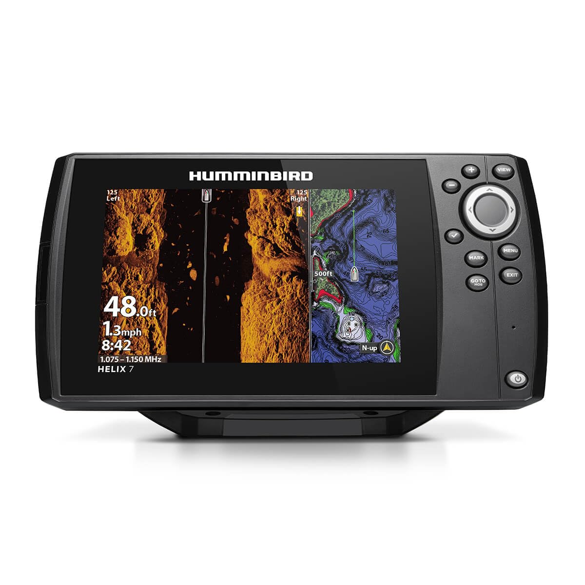 HumminbirdHelix 7 G4 GPS Fish Finder with Transducer, MEGA Side Imaging
