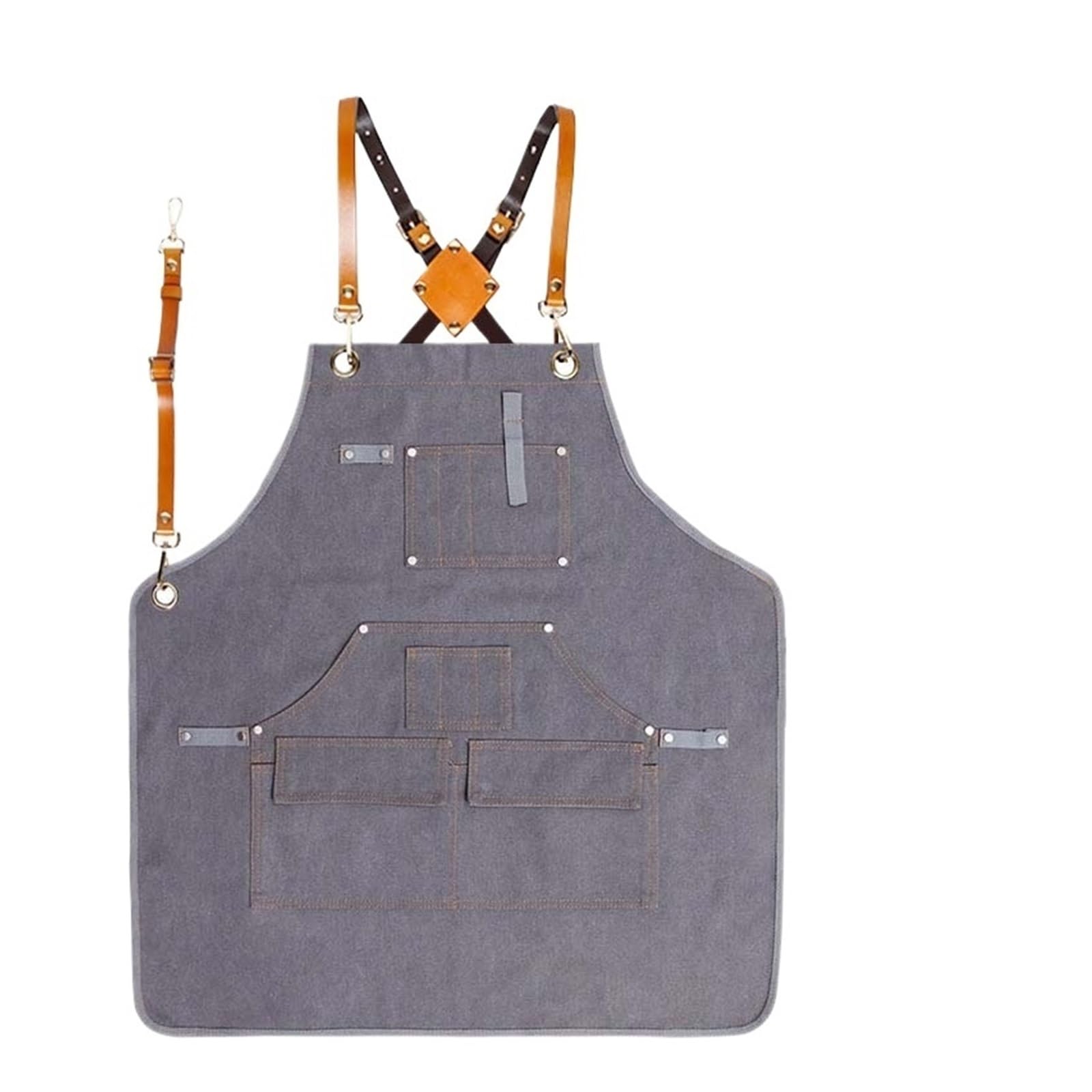 Delantal de trabajo Delantal de trabajo, chaleco grueso resistente al desgaste for exteriores, delantal impermeable for jardinero, carpintero, peluquería, paquete multifuncional