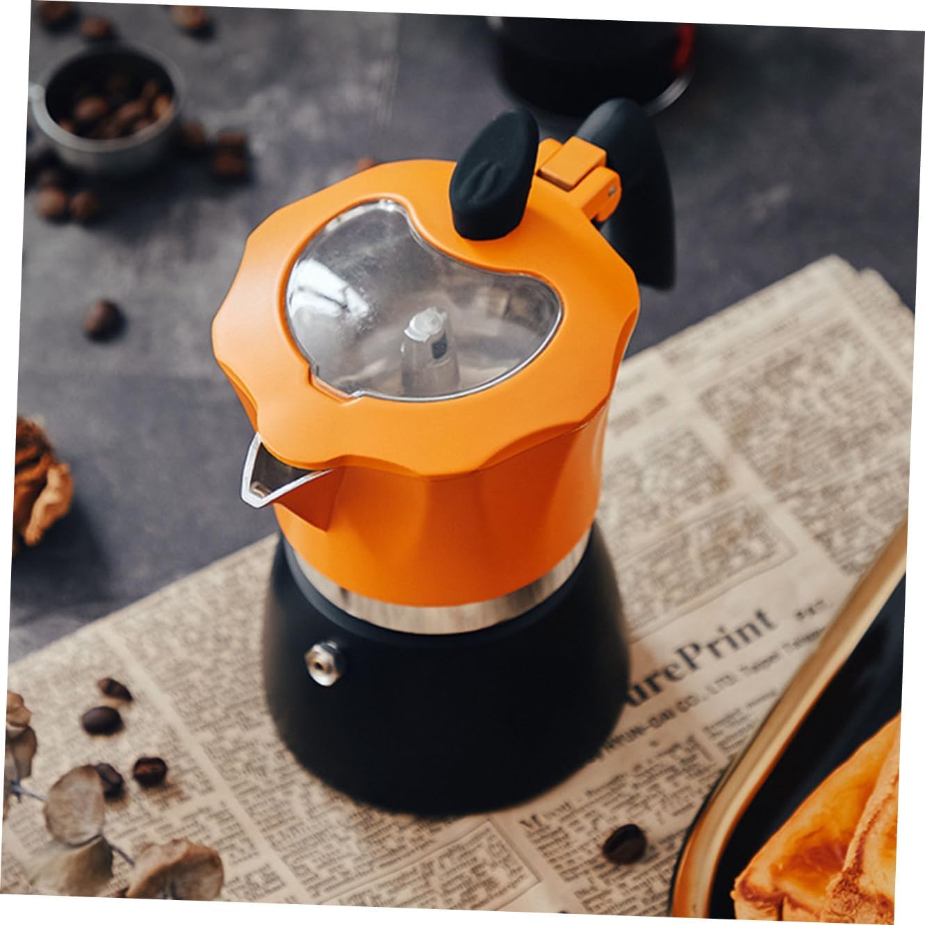 Alipis 8-Cup Stovetop Espresso Maker Sturdy Aluminum Coffee Pot Suitable for Home Brewing for Coffee Enthusiasts
