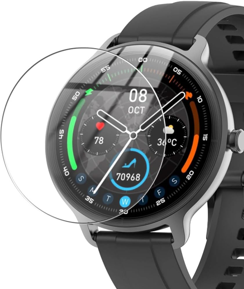 Puccy 3 Pack Screen Protector, compatible with KIBFLE DR03 1.27" smartwatch smart watch TPU Film Guard （ Not Tempered Glass Protectors）