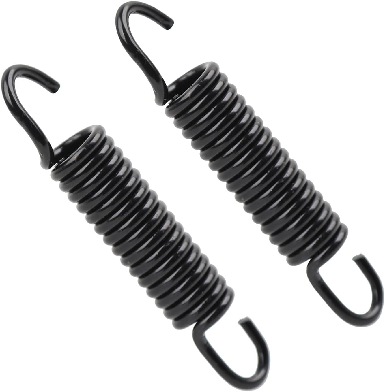Mokuo Motorcycle Dirt Bike Stand Kickstand Spring Brake Pedal Return Spring Mopeds Scooter Parts - 2Pcs,Black,120MM Length