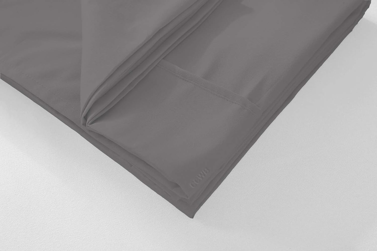 Trend Bedding Mart Oversize Pillow Case Extra Large Fits Even The Fluffiest Pillows The Pancake Pillow Extra Tall Pillowcase Luxury 100% Egyptian Cotton 600 Thread Count (King, Dark Grey)