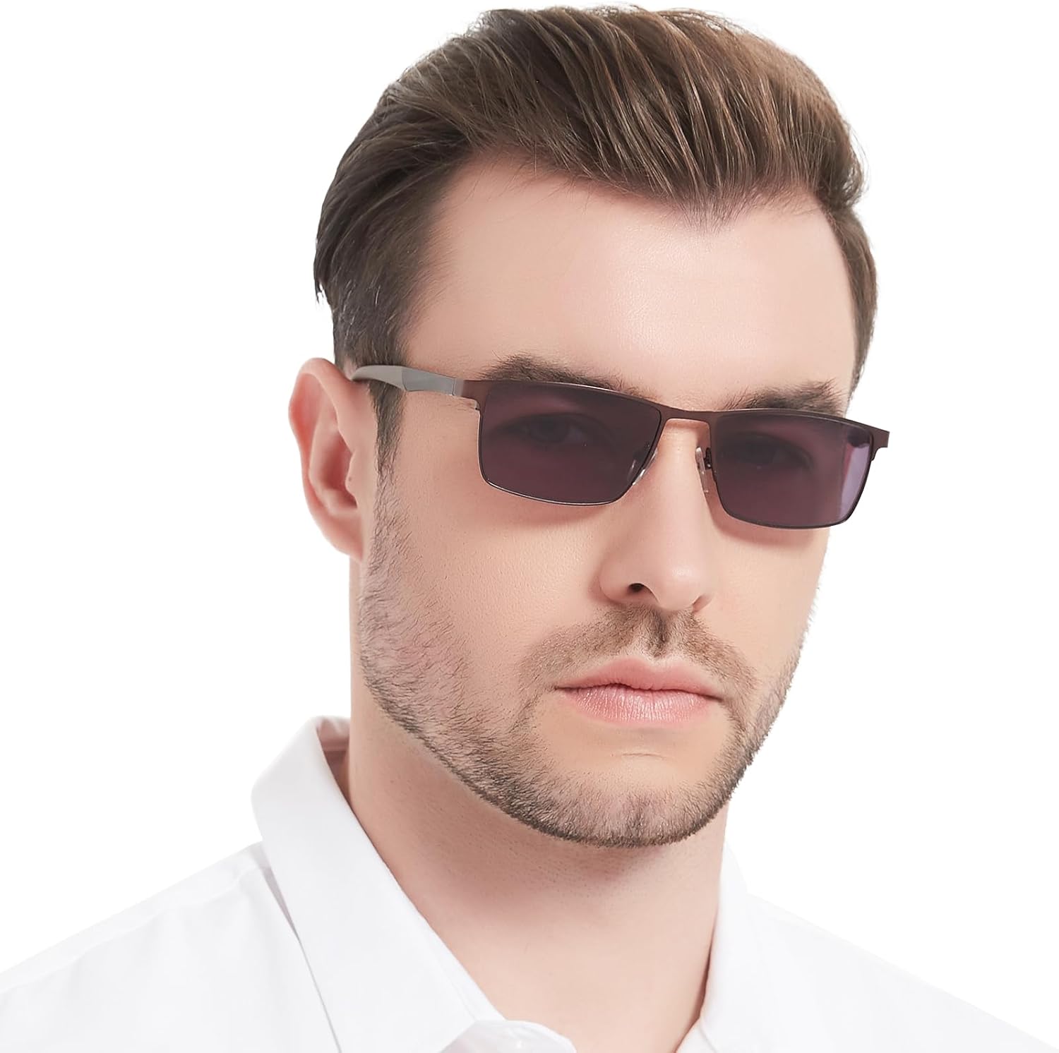 OCCI CHIARI Men’s Reading Sunglasses Retro Style Durable Sun readers 1.0 1.25 1.5 1.75 2.0 2.5 2.75 3.0 3.5 4.0(Brown,350)