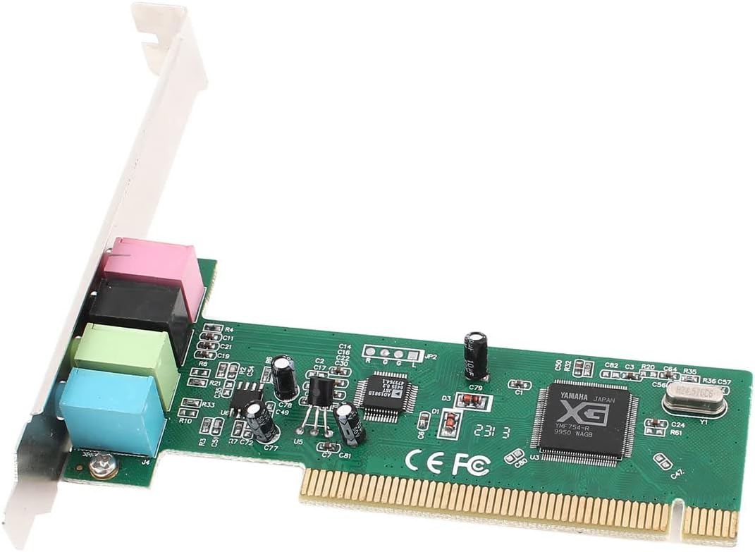 Ruilogod Green 4 Channel 4CH 5.1 Surround 3D PCI Sound Audio Card for Computer (id: 2e7 c46 b03 2c5 0e0