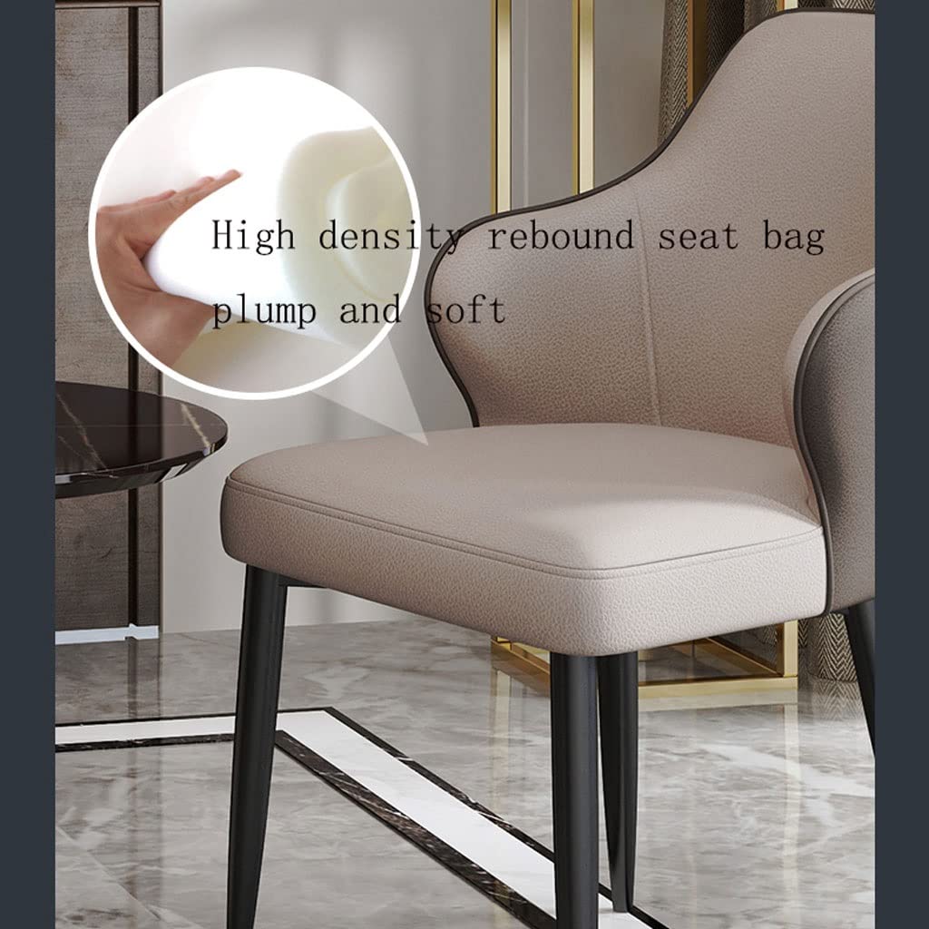 Amazon｜キッチンダイニングチェア2脚セット革張りのアームチェア炭素