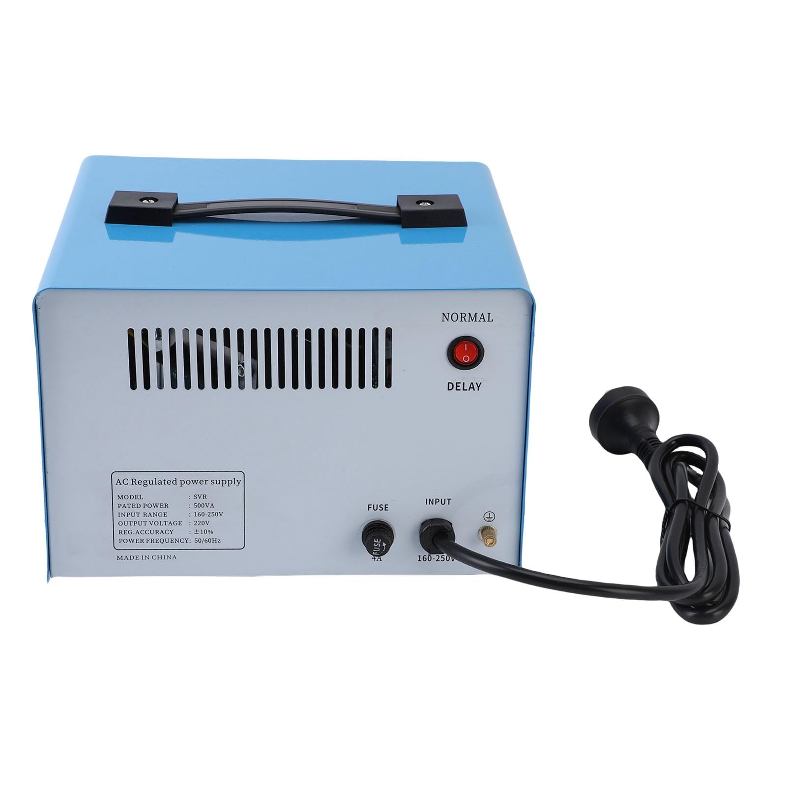 Jiawu Convertitore Convertitore di Tensione Regolatore Automatico Stabile 500 W per Vari Dispositivi Elettronici Materiale ABS (Spina UE 160-250 V)