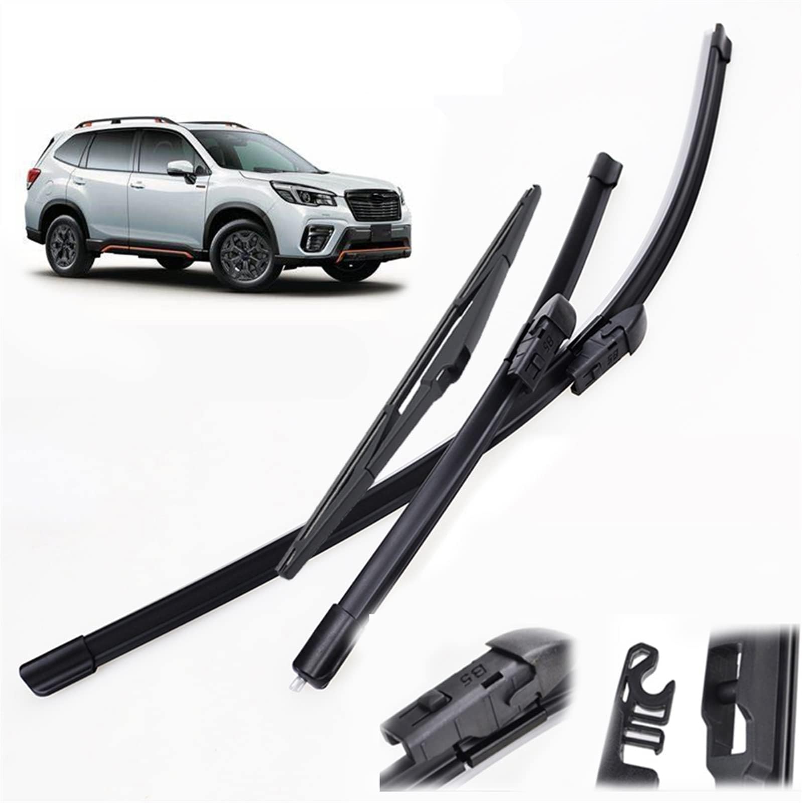 26"16"14" LHD Front & Rear Wiper Blades Set Windshield Windscreen Window Brush,For Subaru,For,Forester SK 2019-2022