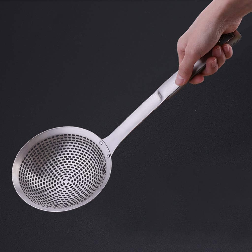 Strainers Extra Large Colander, Fine Filter, Stainless Steel Mesh Filter, Skimmer, Household Spoon, Drain Spoon Strainer Set (Size : B) ()