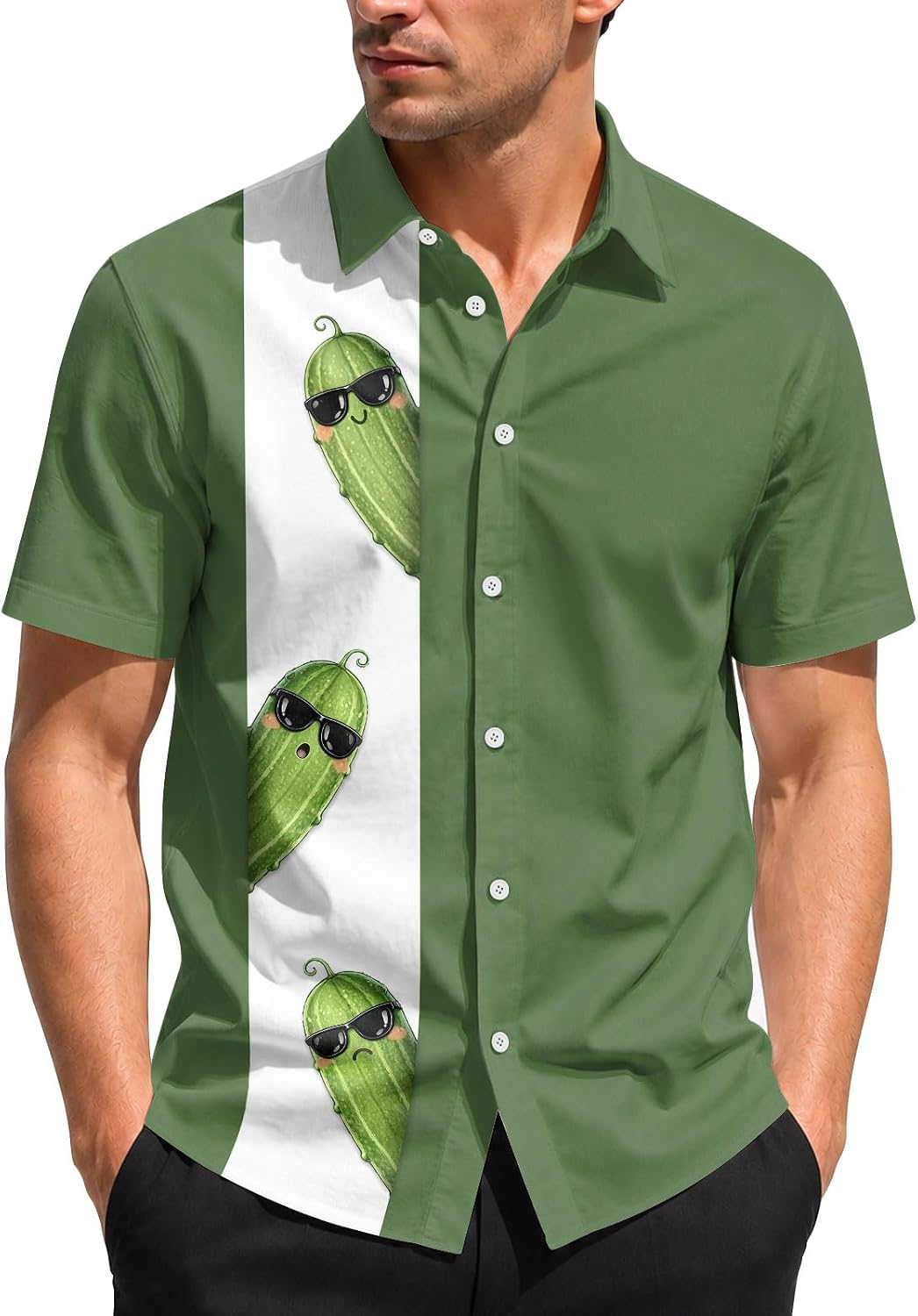 99TIMORO Funny Movie Mens Hawaiian Shirts Button Down Short Sleeve