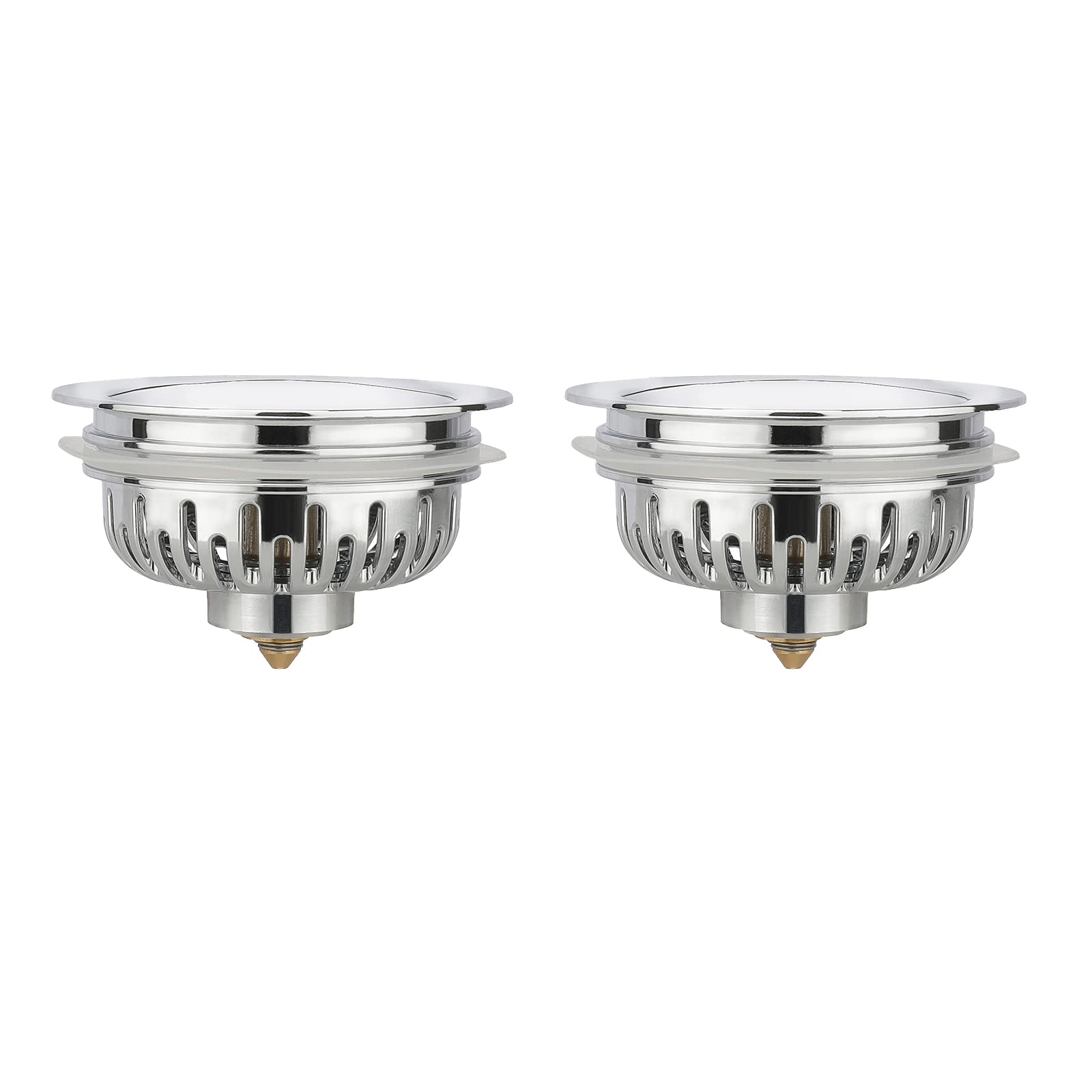 Drain Plug for Sinks, Bathtubs, Dish Basin Sinks,Pop Up Drain Plug Effectively to intercept Hair, Kitchen Waste,Debris Prevent Clogging,Suitable for Most Bathtubs, Washbasins,Sinks (2)
