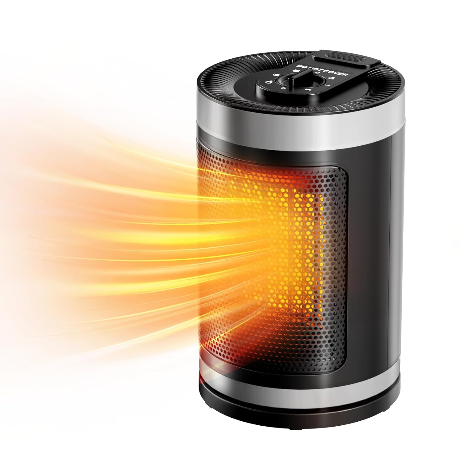 Electric Space Heater Portable Small Space Heater with Temperature Sensor for Indoor Use Digital Display 1-12H Timer Eco