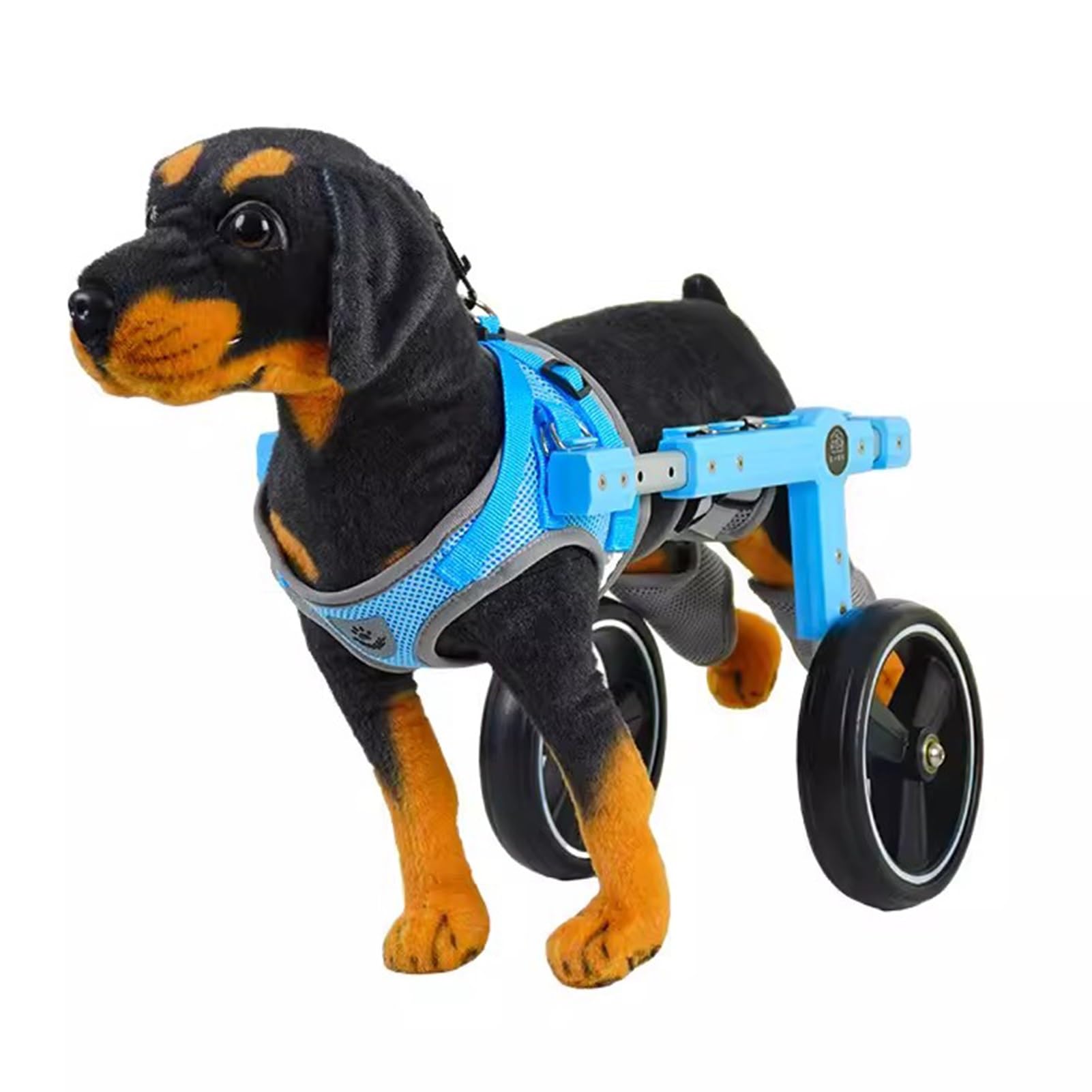 Carrello Cani Disabili Carrozzina per Cani a 2 Ruote per Zampe Posteriori, Ausilio Leggero per la Mobilità Dei Cani per Zampe Posteriori, Carrello di Supporto per L'addestramento Alla Riabilitazione(S