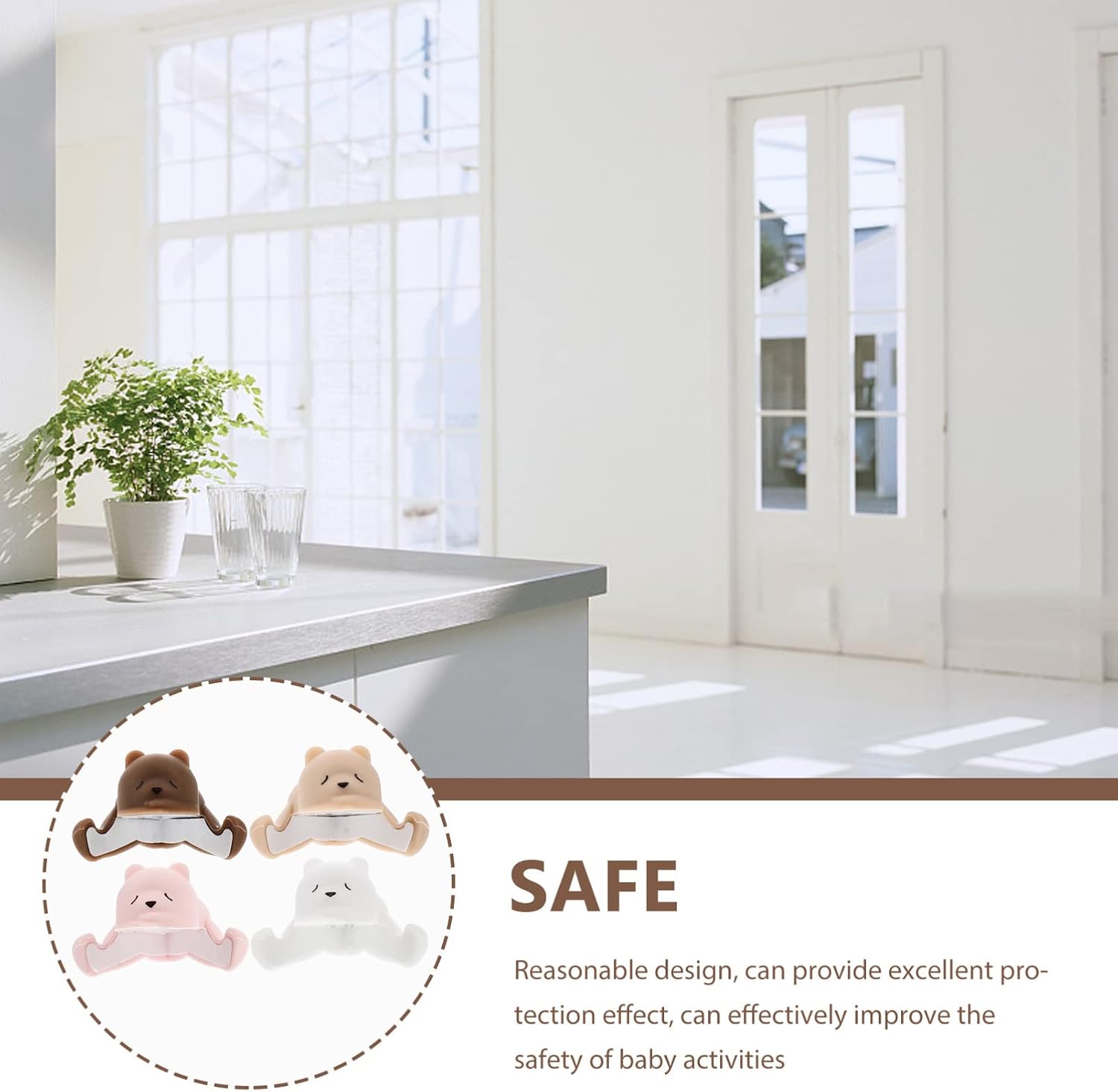 4pcs Proofing Corner Guard Bed Corner Protector Dog Animal Rubber Corner Protectors Furniture Edges Corner Table Cabinets Furniture