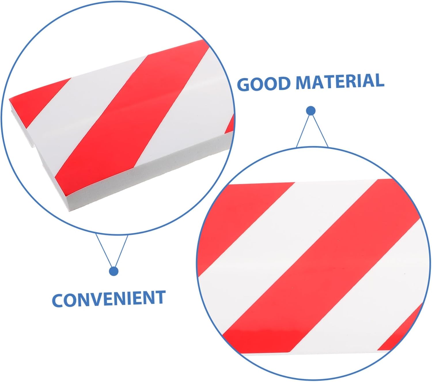 12pcs Foam Garage Wall Protector Car Collision Strips for Wall Corner Pillars Padding for Garage Accessory Red-White for Parking Lots and Underground