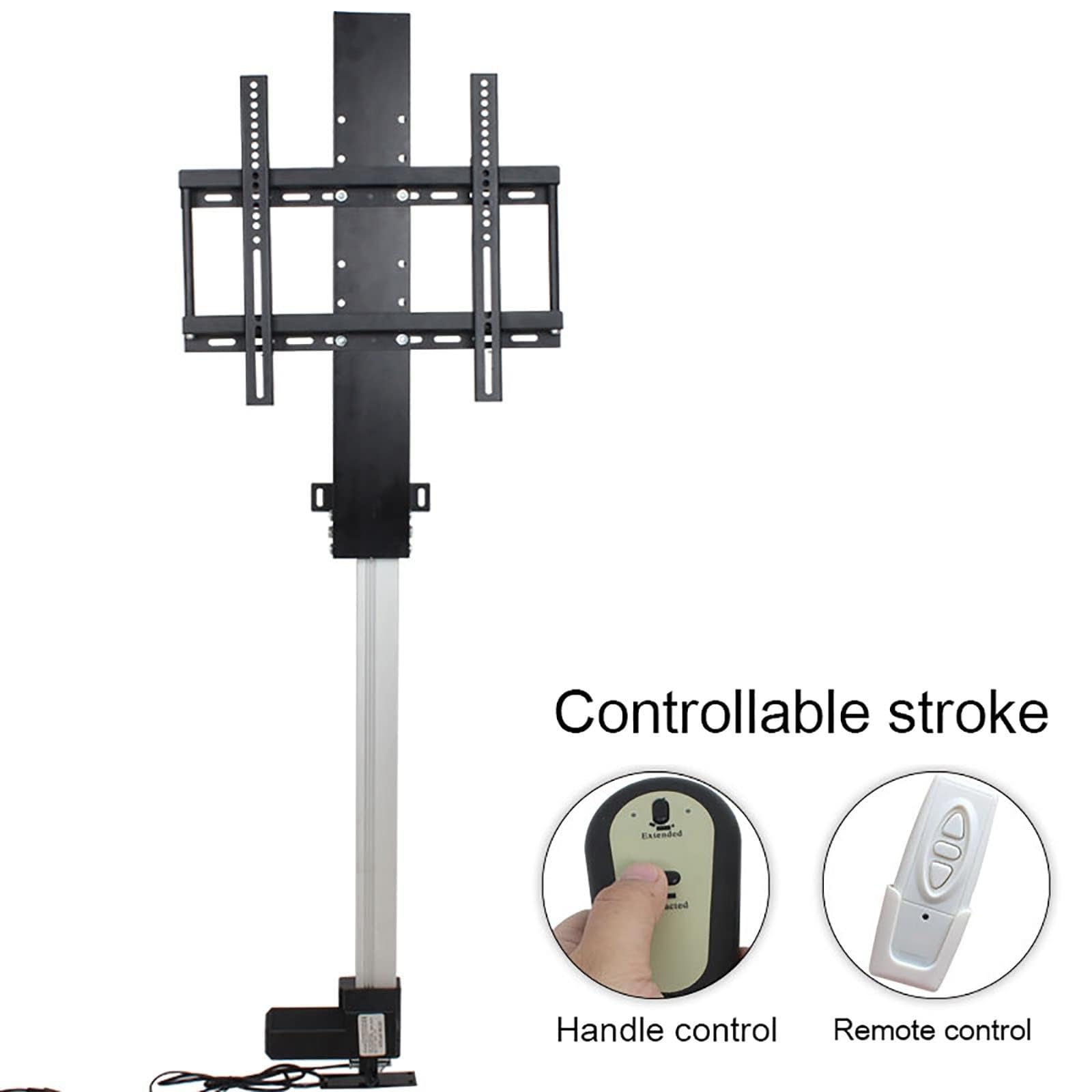 Soporte motorizado para TV - Soporte de Suelo para TV LCD, con Control Remoto. Soporte eléctrico para TV con elevación automática y Altura Ajustable. Se Puede Ocult,14-32inch